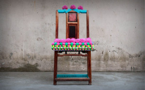 стул с текстилем