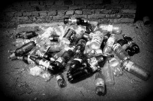 пустые пластиковые бутылки
